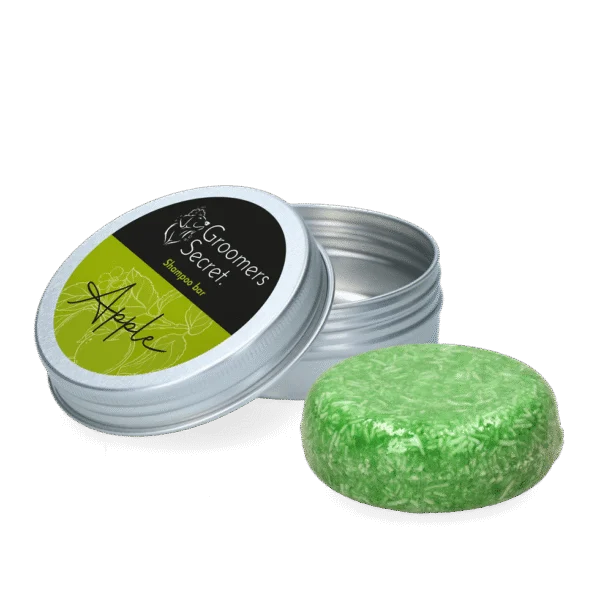 Szampon w kostce z odżywką o zapachu jabłka, 60 g – Groomers Secret Shampoo Bar Appel