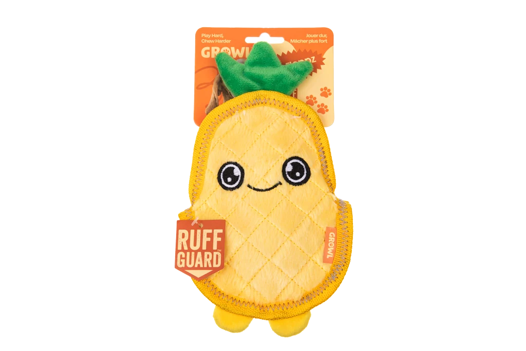 Zabawka dla psa z trzema piszczałkami – Growl Flip Floppz Penny Ananas - obrazek 1