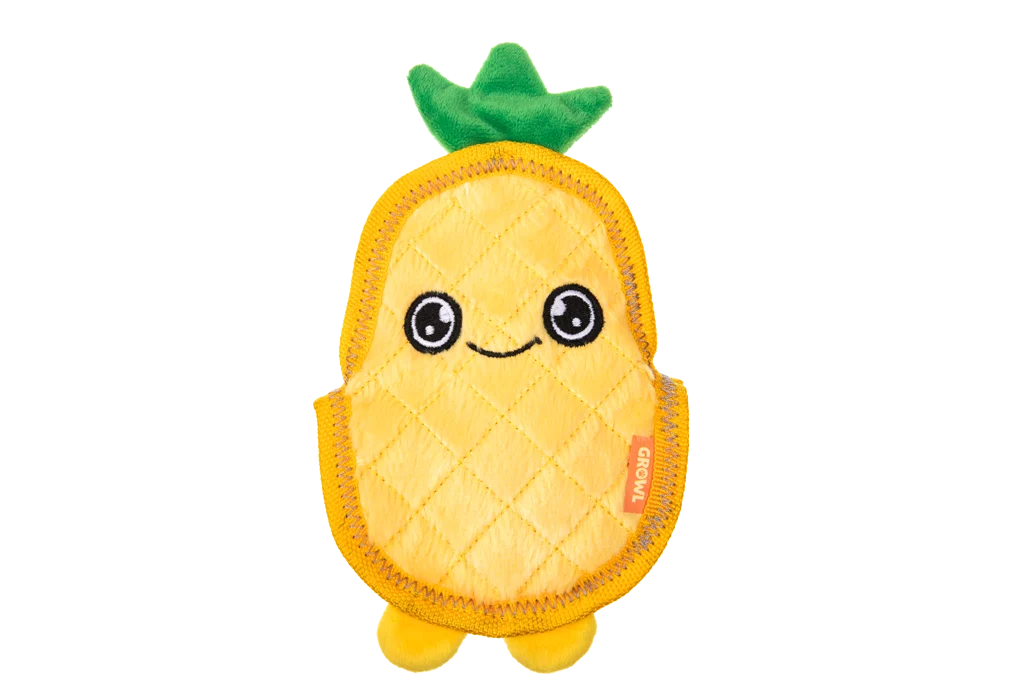 Zabawka dla psa z trzema piszczałkami – Growl Flip Floppz Penny Ananas - obrazek 2