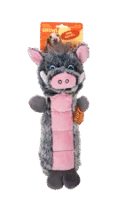 Pluszowa zabawka dla psa z piszczącą powierzchnią i piszczałką – Growl Belly Busters Wally the Pig
