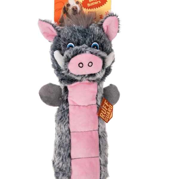 Pluszowa zabawka dla psa z piszczącą powierzchnią i piszczałką – Growl Belly Busters Wally the Pig