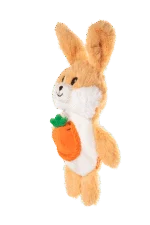 Pluszowa przytulanka dla psa z 2 piszczałkami i ukrytą zabawką – Growl Snackerz Bentley the Rabbit - obrazek 3