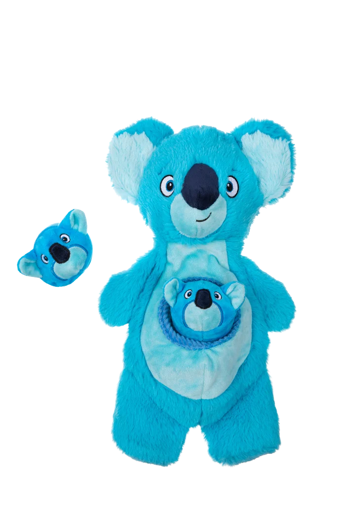 Pluszowa zabawka dla psa z piszczałkami i 2 ukrytymi zabawkami – Growl Sidekicks Koala Joey - obrazek 2