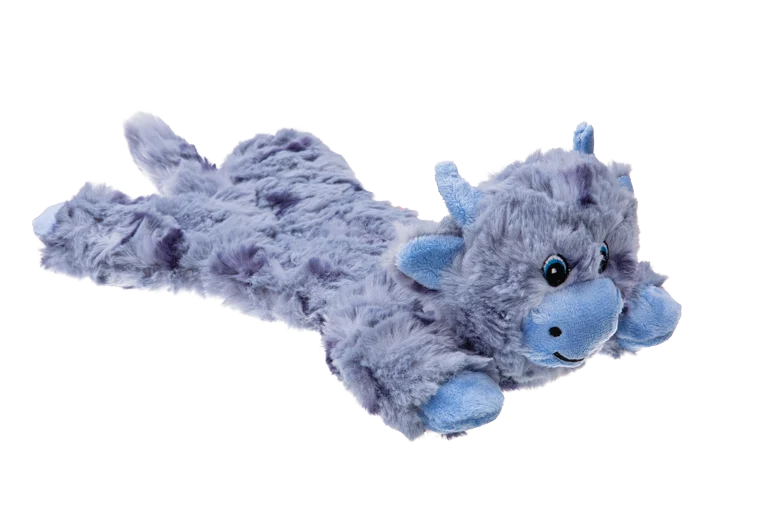 Pluszowa zabawka dla psa z 5 piszczałkami i szeleszczącą folią – Growl Cuddlerz Chewy krowa - obrazek 3