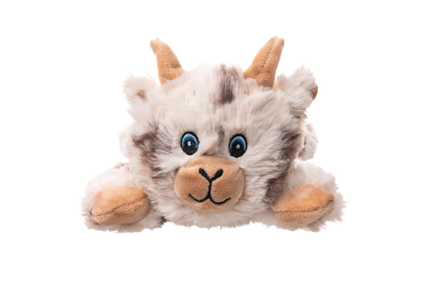Pluszowa zabawka dla psa z 5 piszczałkami i szeleszczącą folią – Growl Cuddlerz Nibblers koza - obrazek 2