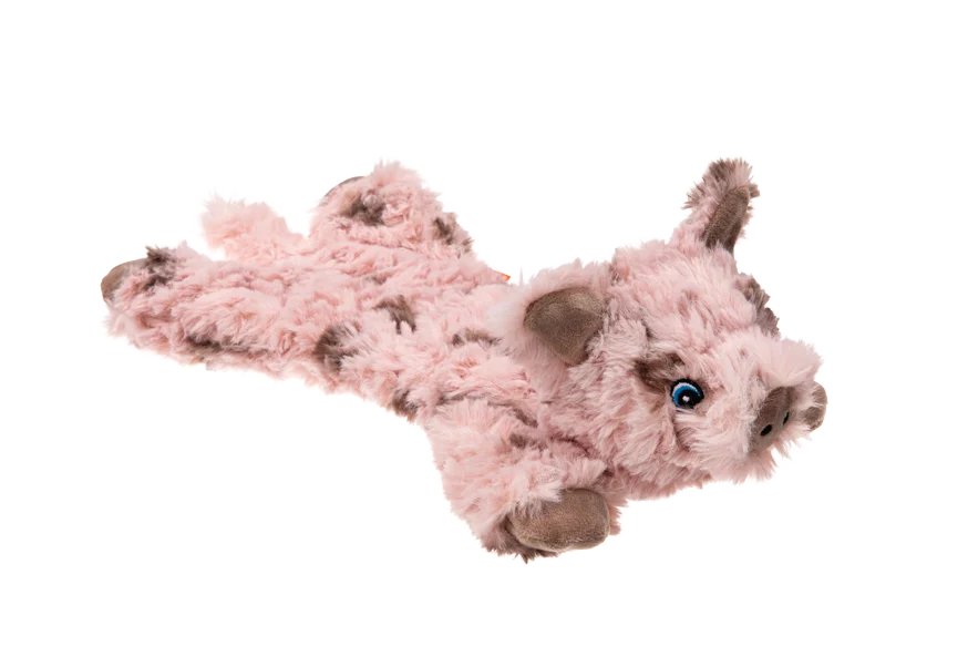 Pluszowa zabawka dla psa z 5 piszczałkami i szeleszczącą folią – Growl Cuddlerz Snorters Świnka - obrazek 3