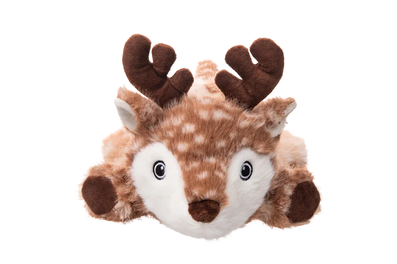Pluszowa zabawka dla psa z mocnymi szwami – Growl Snugglez Daisy jelonek - obrazek 2