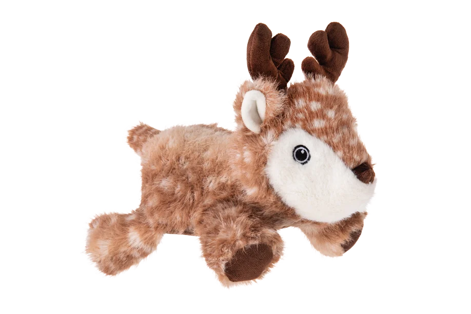 Pluszowa zabawka dla psa z mocnymi szwami – Growl Snugglez Daisy jelonek - obrazek 3