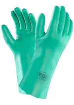 Rękawice robocze nitrylowe, odporne na chemikalia, rozmiar 11 XXL, 33 cm – Sol-Vex