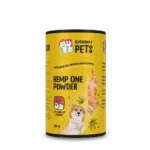 Proszek z kwiatów konopi dla psów i kotów z mączką z chleba świętojańskiego, 250 g – Excellent Pets Hemp One Powder