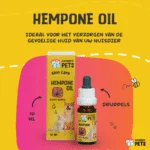Olejek do pielęgnacji skóry psów z olejem z nasion konopi, 10 ml – Excellent Pets HempOne Oil - obrazek 2