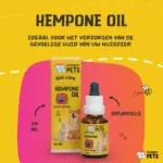 Olejek do pielęgnacji skóry psów z olejem z nasion konopi, 20 ml – Excellent Pets HempOne Oil - obrazek 2