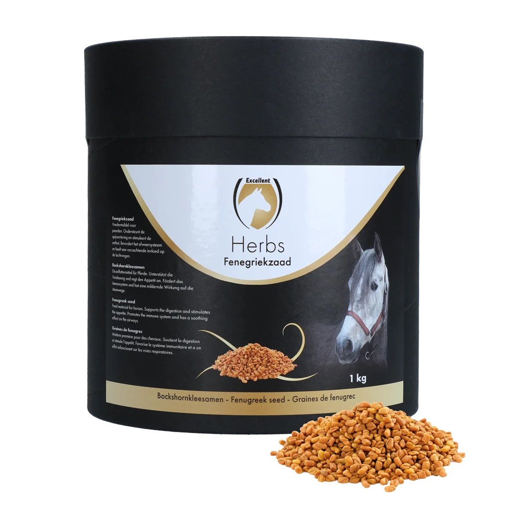 Nasiona kozieradki dla koni, 1 kg – Excellent Horse Herbs Fenegriekzaad - obrazek 1