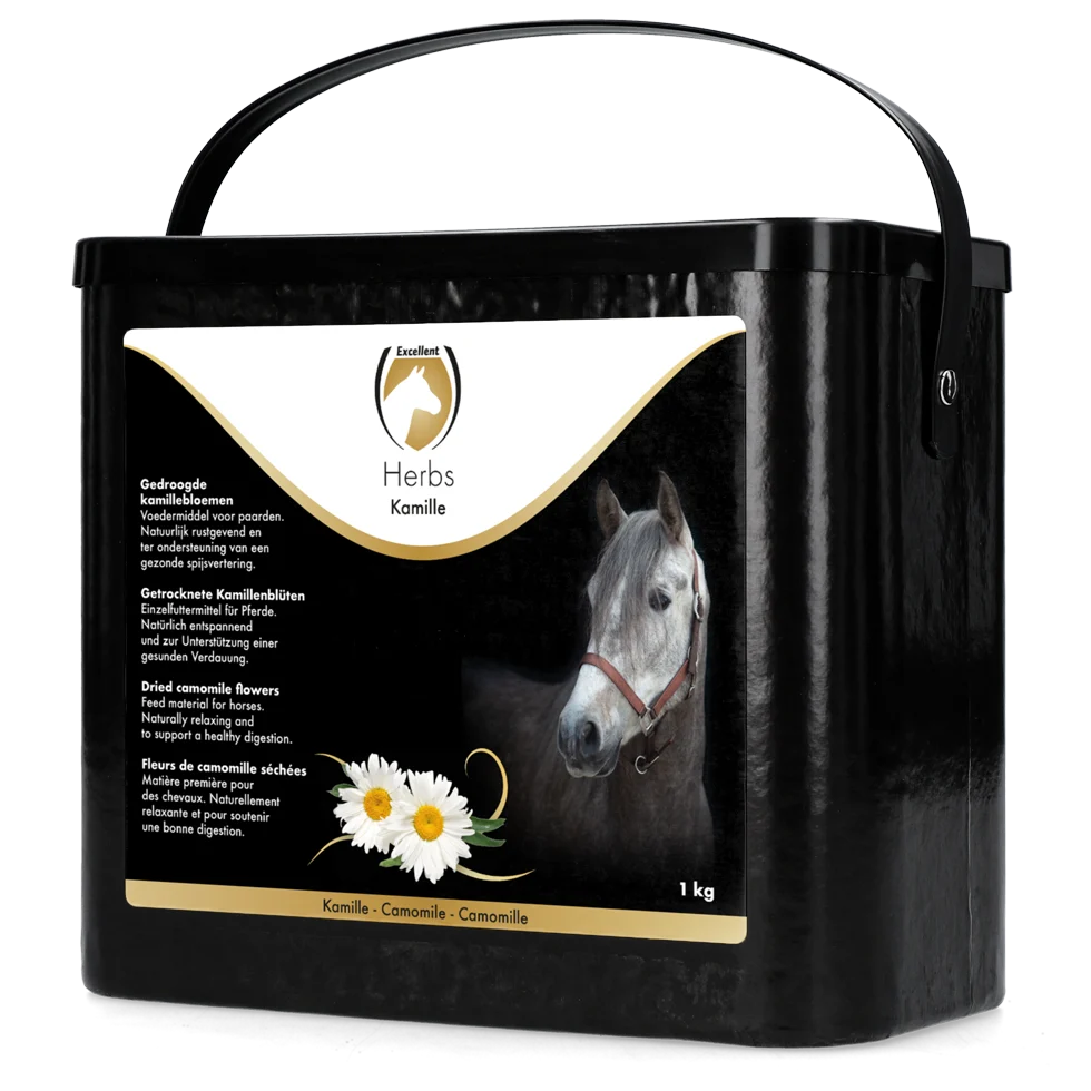 Rumianek dla koni, na odprężenie, 1 kg – Excellent Horse Herbs Rumianek - obrazek 1