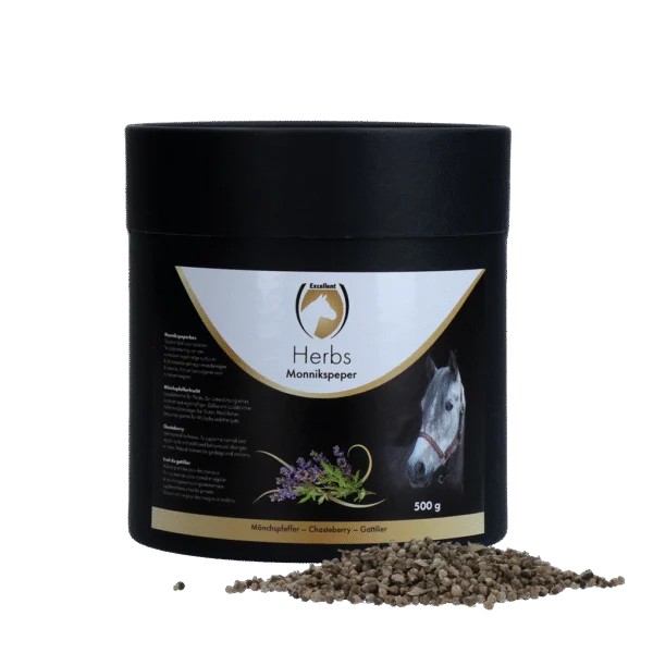 Niepokalanek mnisi dla koni, na prawidłowy cykl, 500 g – Excellent Horse Herbs Niepokalanek mnisi