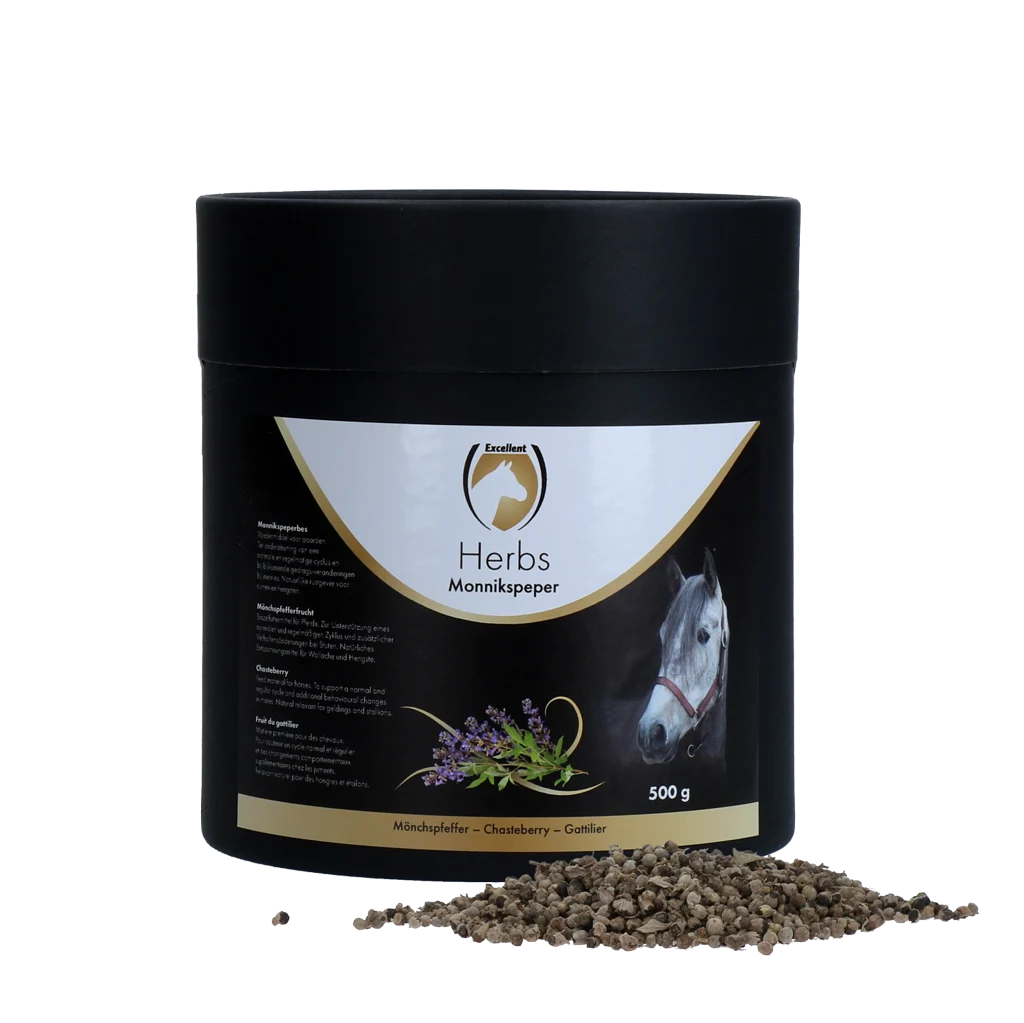 Niepokalanek mnisi dla koni, na prawidłowy cykl, 500 g – Excellent Horse Herbs Niepokalanek mnisi - obrazek 1