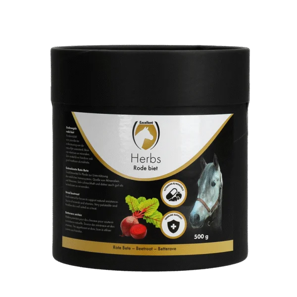 Burak czerwony dla koni, z minerałami i witaminami, 500 g – Excellent Horse Herbs Burak czerwony