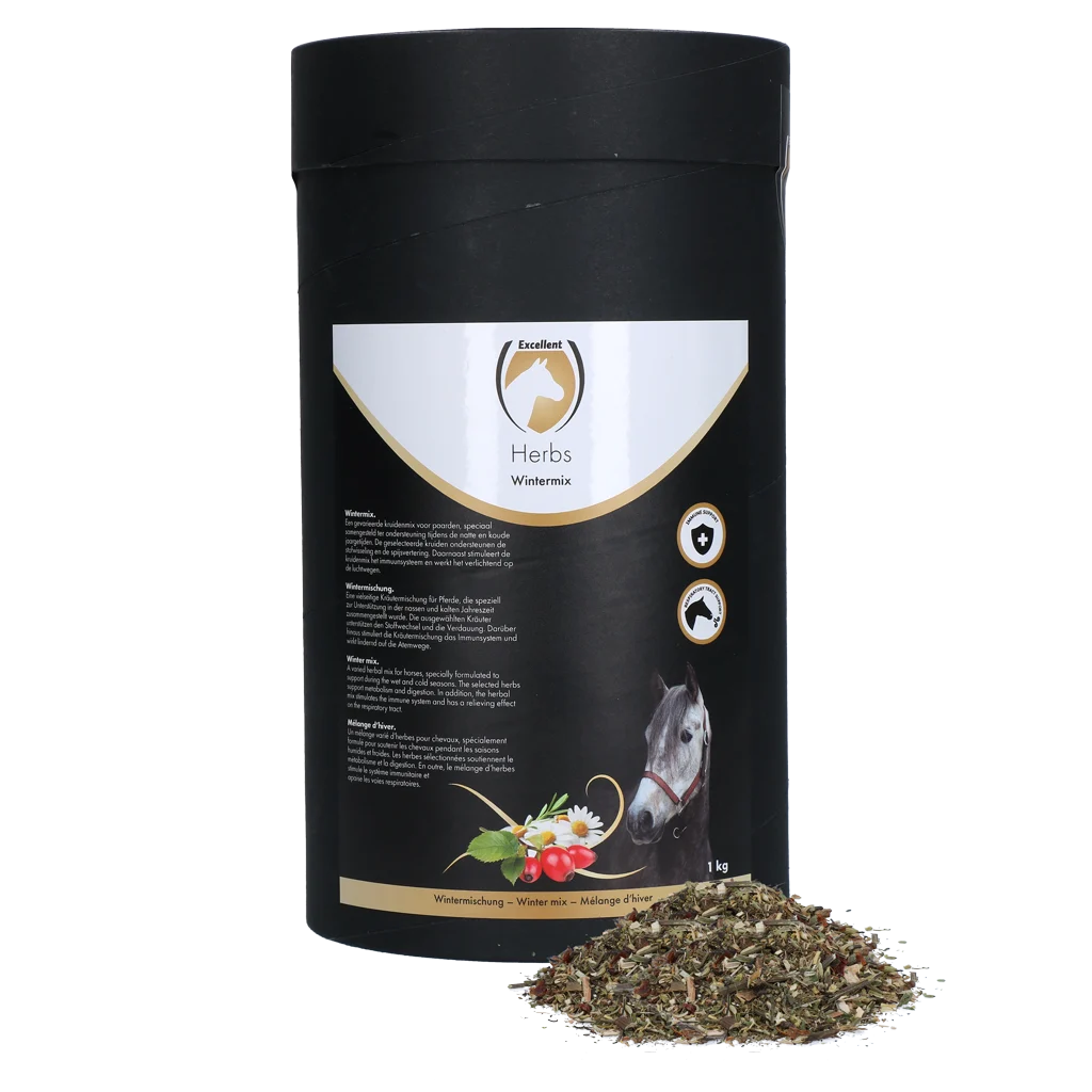 Zimowa mieszanka ziół dla koni, 1 kg – Excellent Horse Herbs Wintermix - obrazek 1