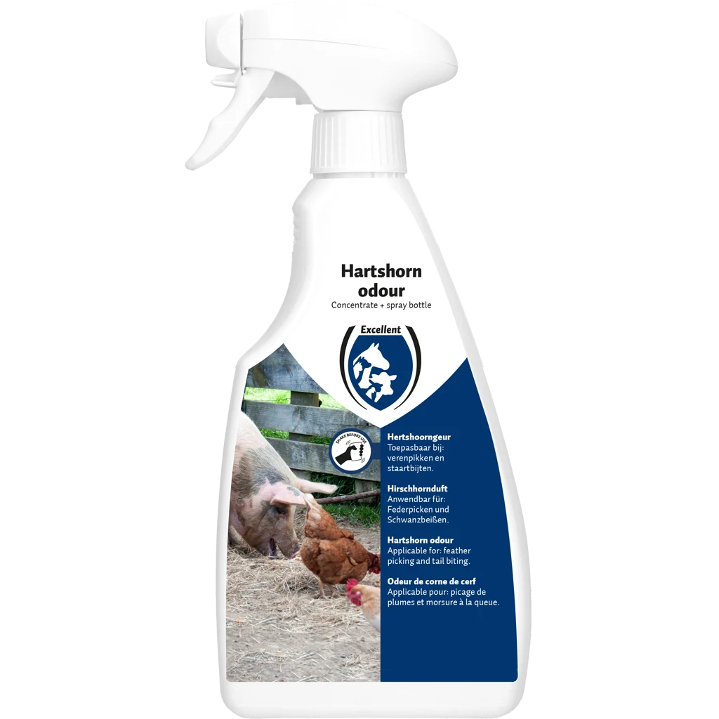 HERT0500.png Spray o zapachu rogu jelenia na wydziobywanie piór, obgryzanie ogonów i walki – Excellent - obrazek 1
