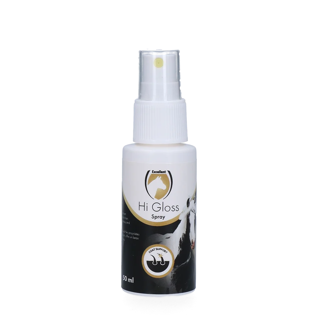Spray nabłyszczający do grzywy i ogona, ułatwiający rozczesywanie, 50 ml – Excellent Horse Hi Gloss Spray - obrazek 1