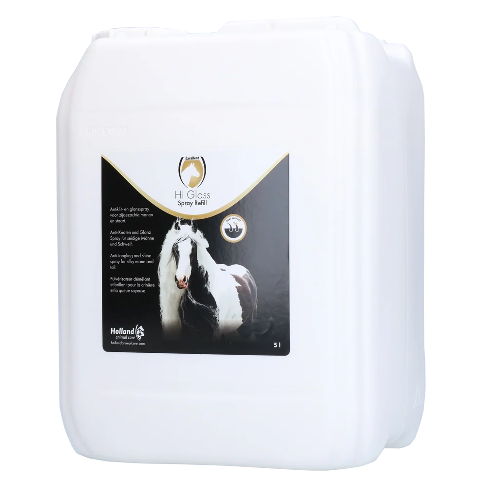 Spray do grzywy i ogona, ułatwiający rozczesywanie, 5 l – Excellent Horse Hi Gloss Spray Refill - obrazek 1
