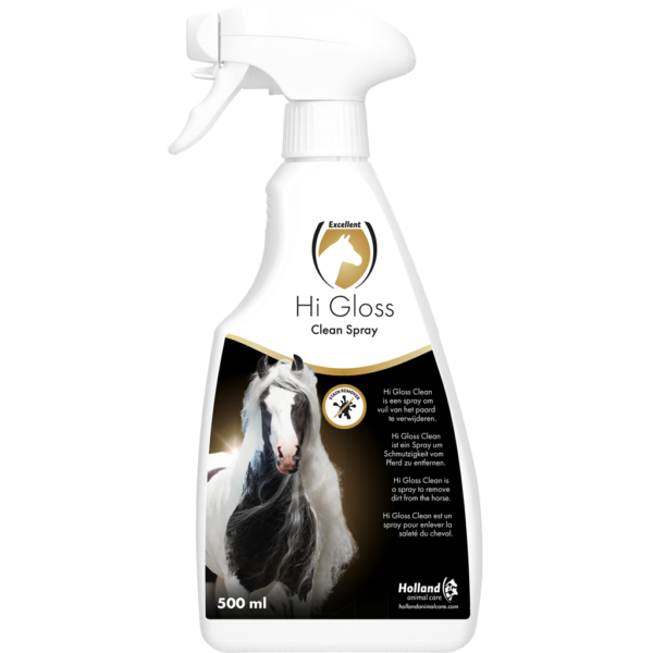 Suchy szampon dla koni z odżywką, 500 ml – Excellent Horse Hi Gloss Clean Spray