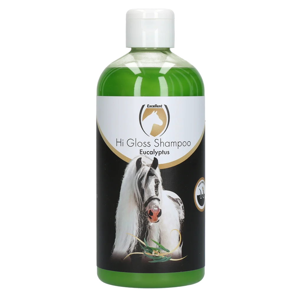 Szampon dla koni nabłyszczający sierść, 500 ml – Excellent Horse Hi Gloss Shampoo Eucalyptus - obrazek 1