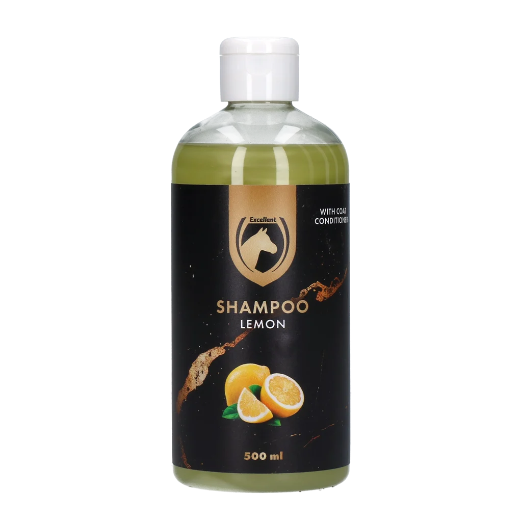 Szampon dla koni nadający sierści połysk, 500 ml – Excellent Horse Hi Gloss Shampoo Lemon - obrazek 1