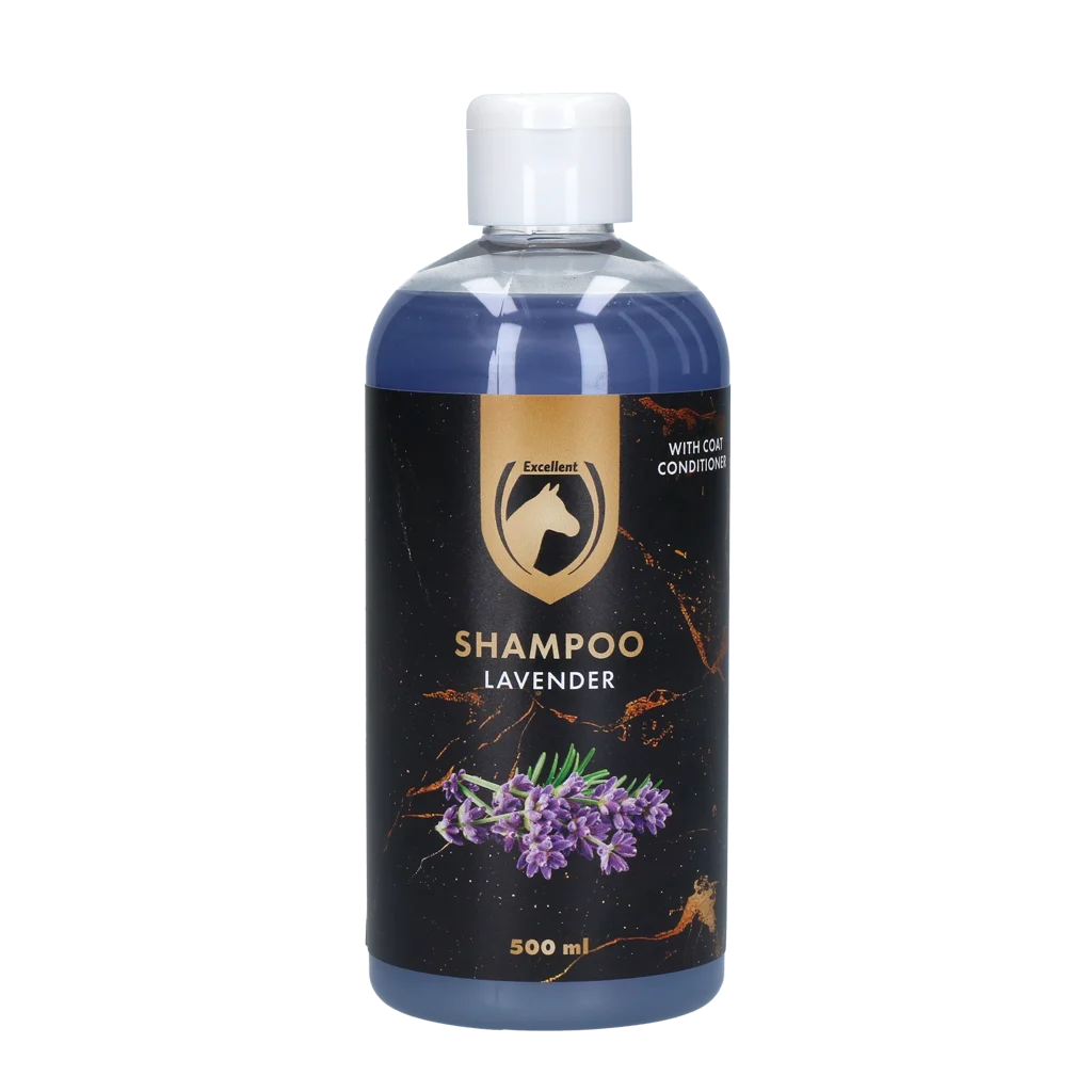 Szampon dla koni do lśniącej sierści, 500 ml – Excellent Horse Hi Gloss Shampoo Lavender - obrazek 1