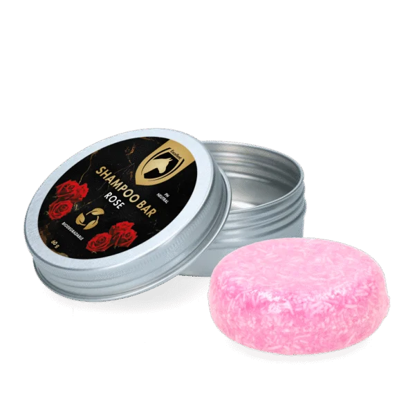 Szampon w kostce z odżywką dla koni, róża, 60 g – Excellent Horse Hi Gloss Shampoo Bar