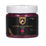 Różowy brokatowy lakier do kopyt, 150 ml – Excellent Horse Hi Gloss Glitter Hoof Polish