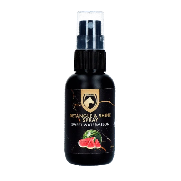 Spray ułatwiający rozczesywanie grzywy i ogona, 50 ml – Excellent Horse Detangle & Shine Spray Sweet Watermelon