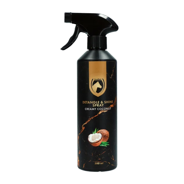 Spray ułatwiający rozczesywanie grzywy i ogona, 500 ml – Excellent Horse Detangle & Shine Spray Creamy Coconut