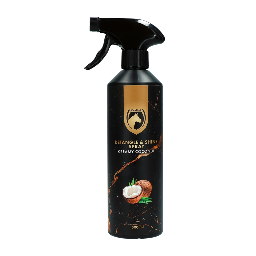 Spray ułatwiający rozczesywanie grzywy i ogona, 500 ml – Excellent Horse Detangle & Shine Spray Creamy Coconut - obrazek 1