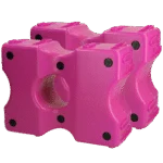 Plastikowe klocki do cavaletti, różowe, 2 szt., 40 x 30 x 15 cm – Vplast Cavaletti