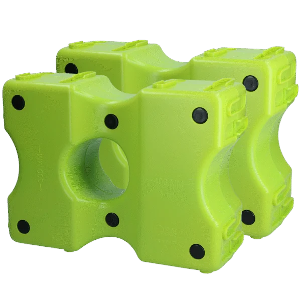 Plastikowe klocki do cavaletti, zielone, 2 szt., 40 x 30 x 15 cm – Vplast Cavaletti