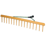 Grabie do siana z listwą wyrównującą, szerokość 64 cm, 16 zębów, bez trzonka