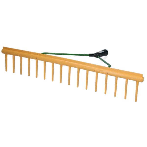 Grabie do siana z listwą wyrównującą, szerokość 64 cm, 16 zębów, bez trzonka