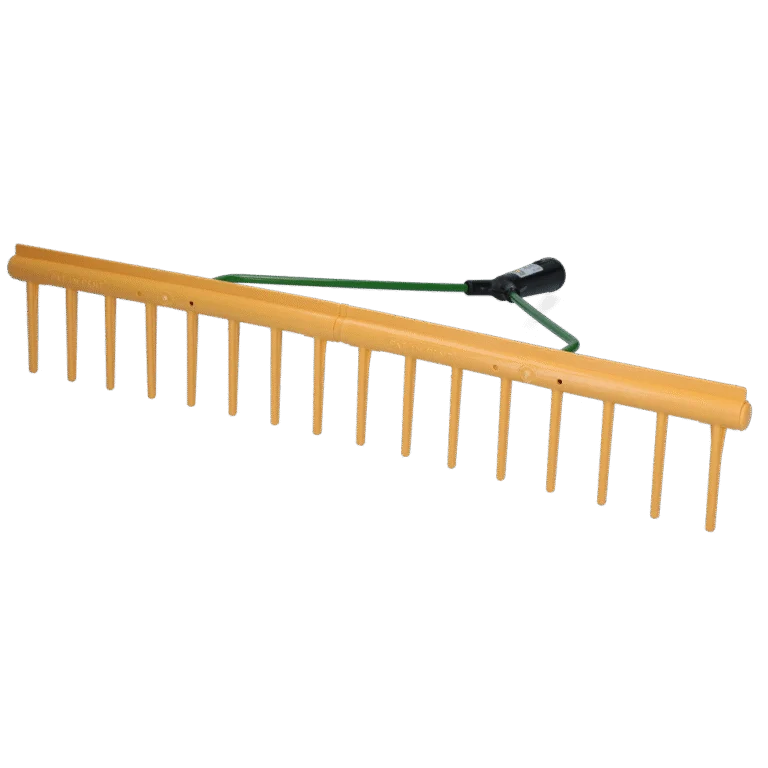 Grabie do siana z listwą wyrównującą, szerokość 64 cm, 16 zębów, bez trzonka