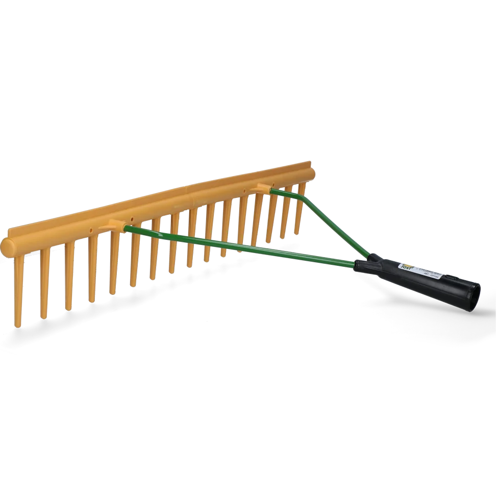 Grabie do siana z listwą wyrównującą, szerokość 64 cm, 16 zębów, bez trzonka - obrazek 2