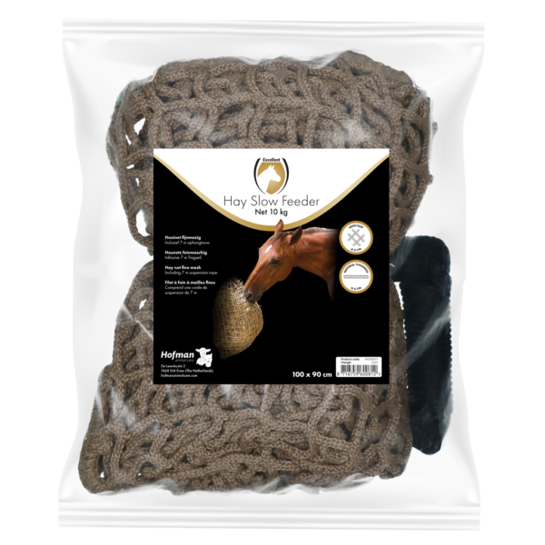 Siatka spowalniająca jedzenie siana dla koni, 10 kg, oczka 45 mm – Hay Slow Feeder Net