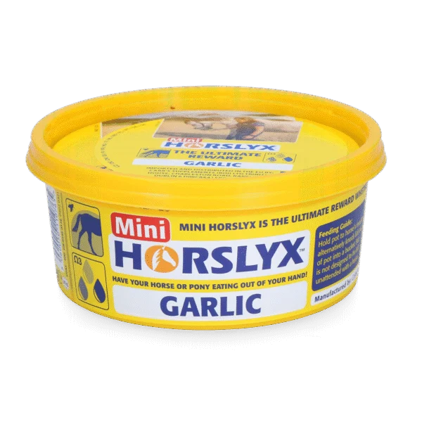Lizawka dla koni jako nagroda, 650 g – Horslyx Mini Czosnek