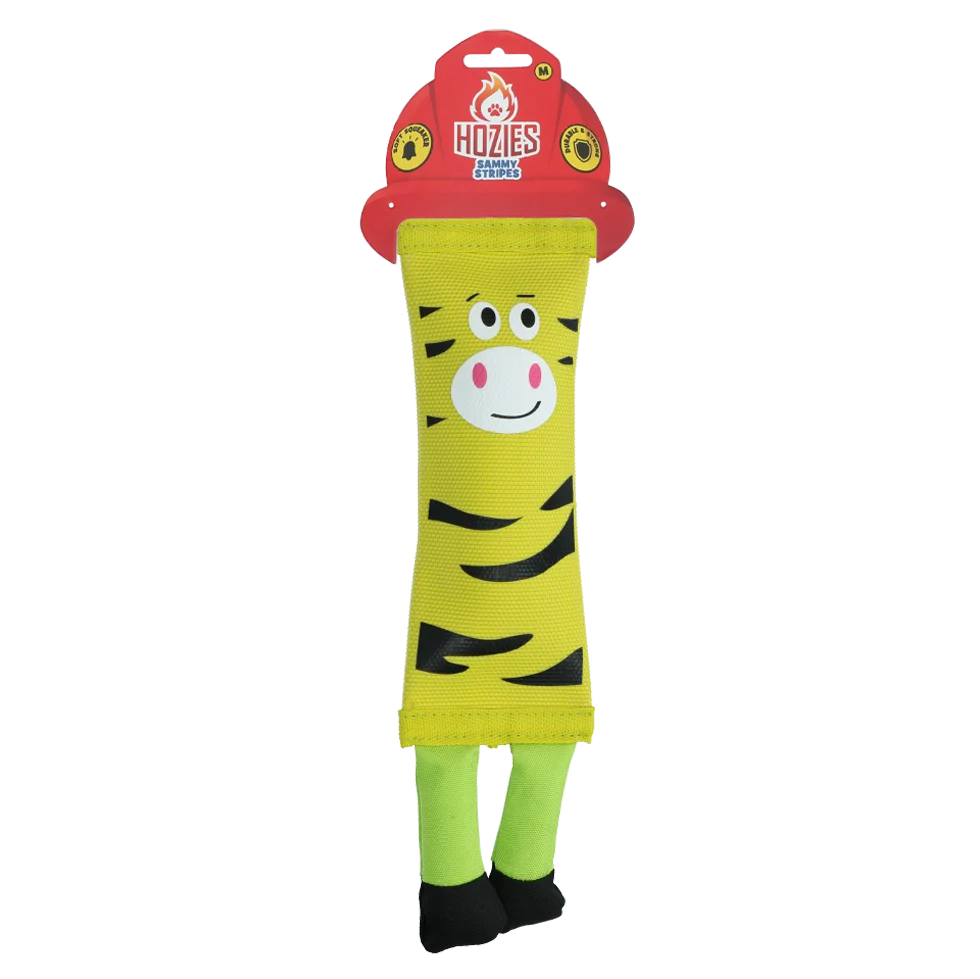 Zabawka dla psa z węża strażackiego – Hozies Sammy Stripes M - obrazek 1