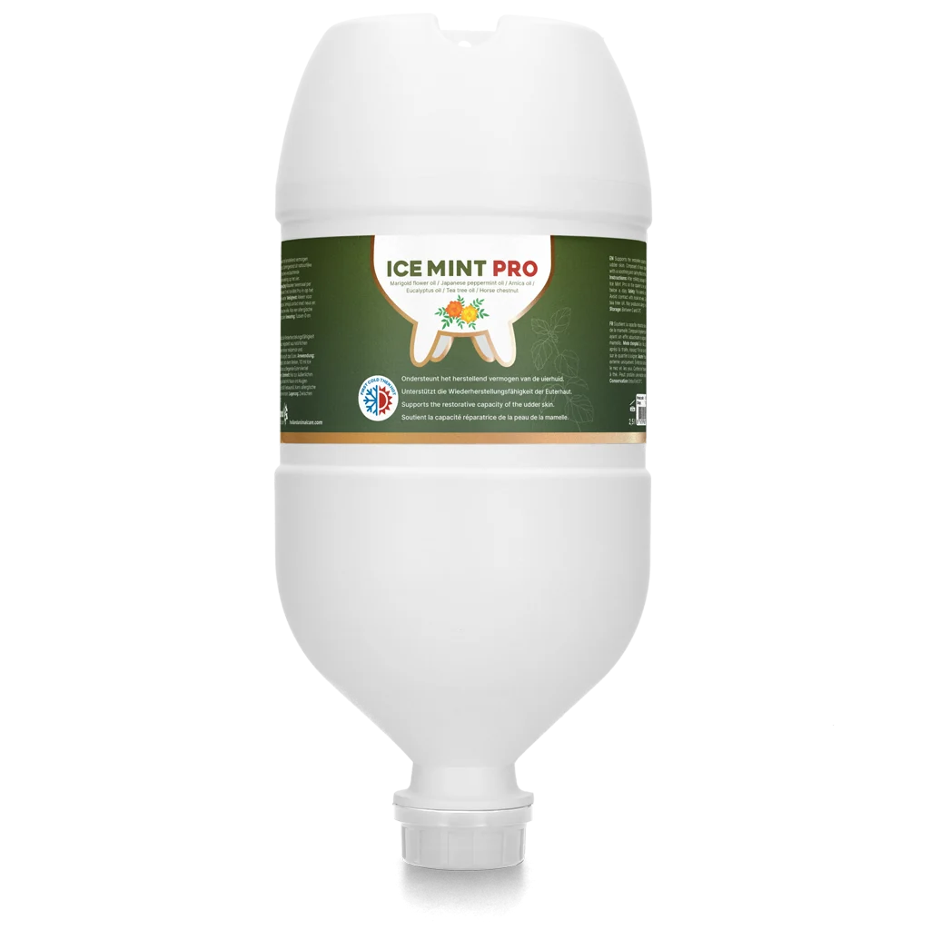 Żel do wymion z nagietkiem w tubie z uchwytem, 2,5 l – Vet Animal Care Ice Mint Pro - obrazek 1