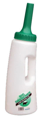Butelka do pojenia Easy Drencher Big dla bydła i cieląt, kompletna, 2,5 l, zielona