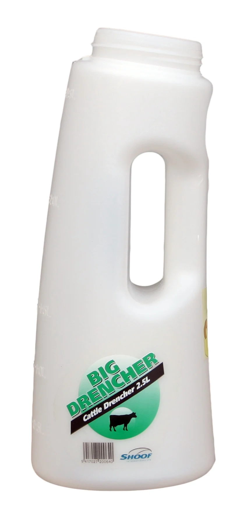 Butelka do pojenia Easy Drencher Big dla bydła i cieląt, kompletna, 2,5 l, zielona - obrazek 2