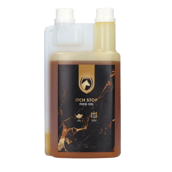 Olej paszowy dla koni z Omega 3 i Omega 6, 1 l – Excellent Horse Itch Stop Feed Oil