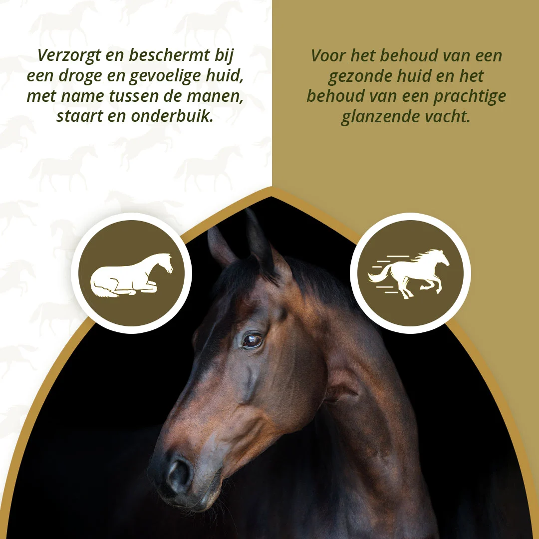 Olej paszowy dla koni z Omega 3 i Omega 6, 1 l – Excellent Horse Itch Stop Feed Oil - obrazek 3