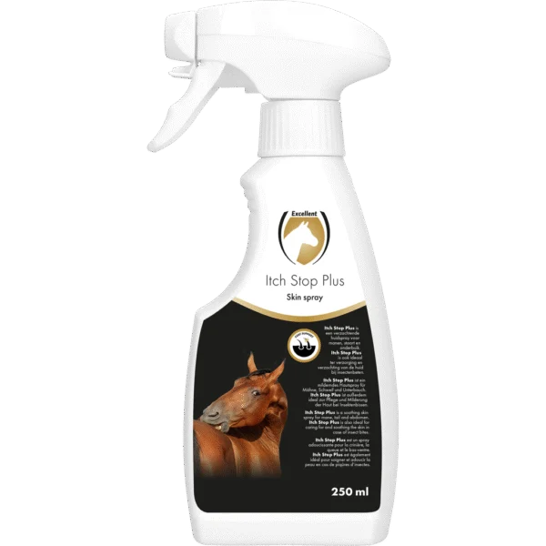 Spray do skóry grzywy, ogona i podbrzusza, łagodzący, 250 ml – Excellent Horse Itch Stop Plus Spray
