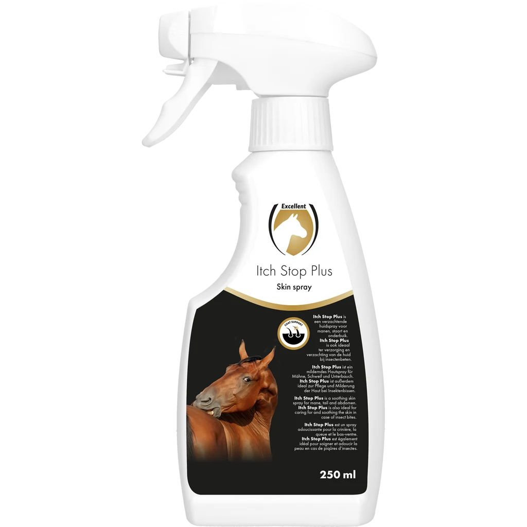 Spray do skóry grzywy, ogona i podbrzusza, łagodzący, 250 ml – Excellent Horse Itch Stop Plus Spray - obrazek 1